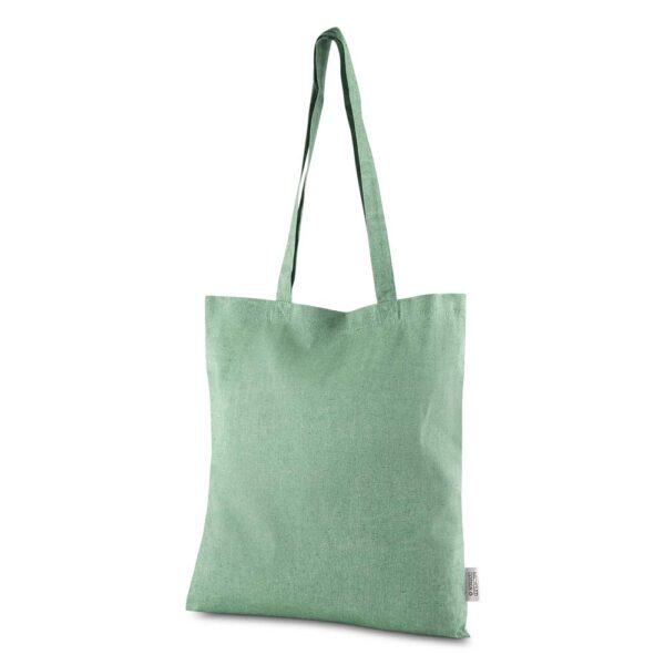 Ecobag Personalizada Algodão Mescla Reciclado 140g/m² 42x38cm Verde