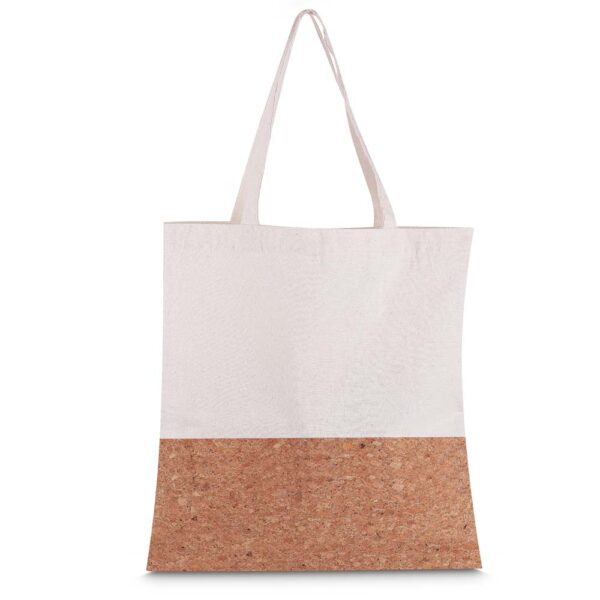 Ecobag Personalizada Algodão e Cortiça 140g/m² 39x35cm Branco