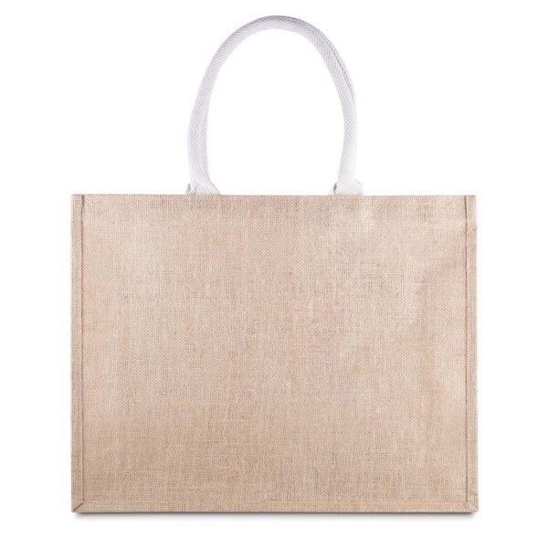 Ecobag Personalizada Algodão e Juta com Bolso 220g/m² 35x45cm Foto