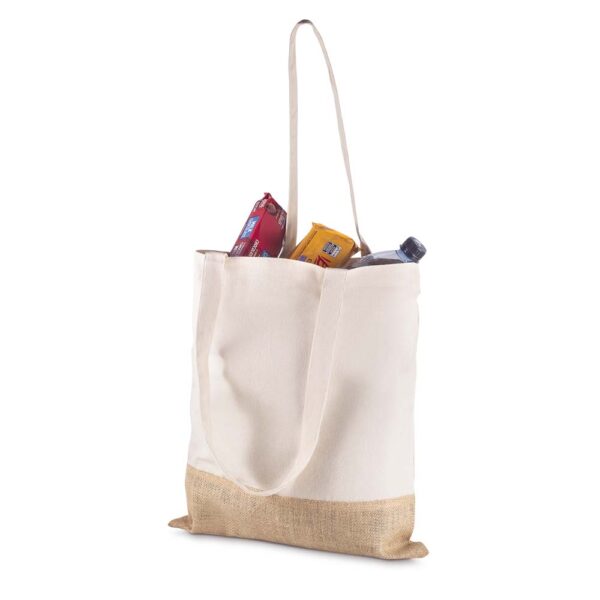 Ecobag Personalizada Algodão e Juta 220g/m² 42x38cm Foto