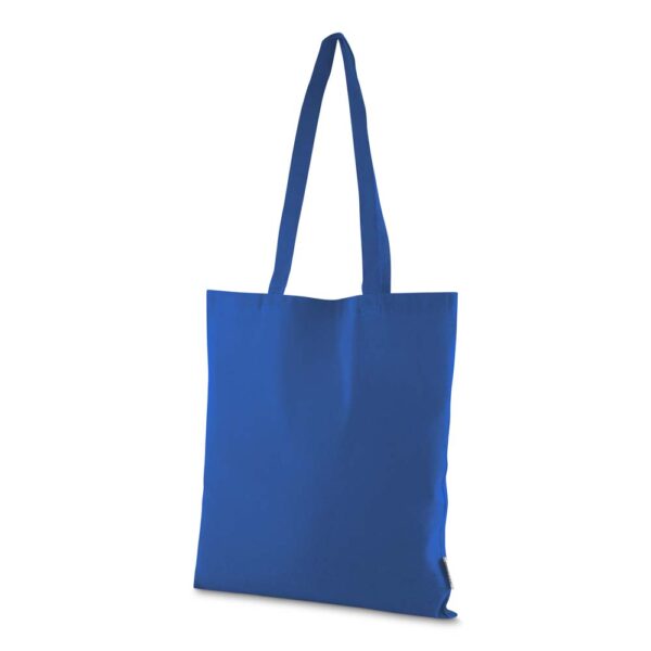 Ecobag Personalizada Algodão Reciclado Alça Curta 140g/m² 42x38cm Azul