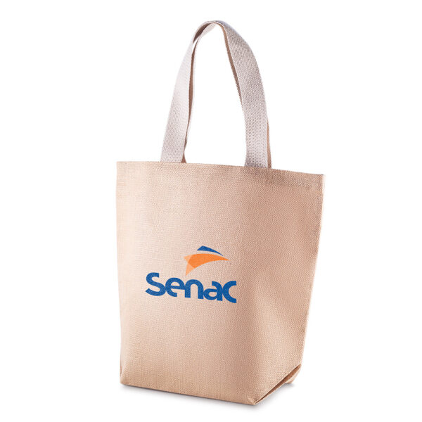 Ecobag Personalizada Algodão e Juta 360g/m² 40x38cm Foto