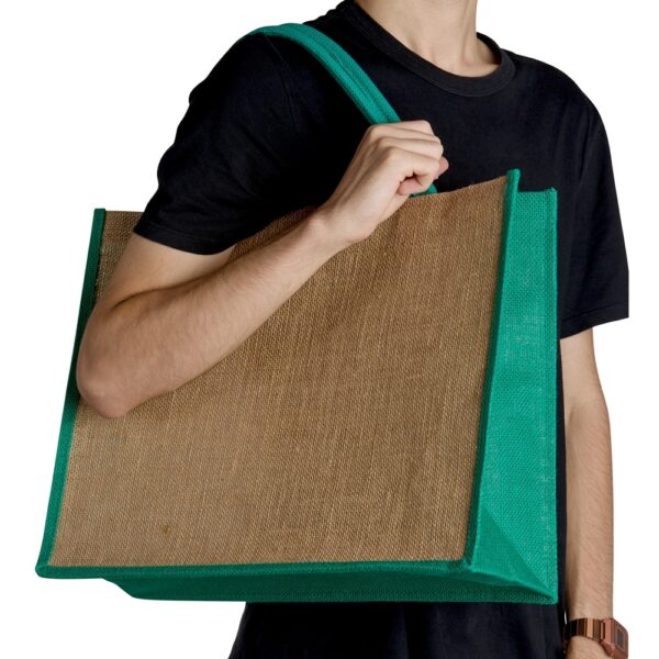 Ecobag Personalizada Juta Grande 45x35cm Detalhe