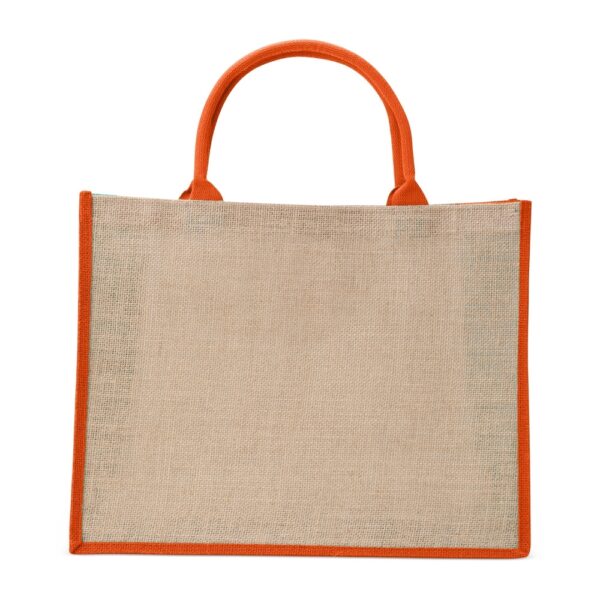 Ecobag Personalizada Juta Grande 45x35cm Laranja