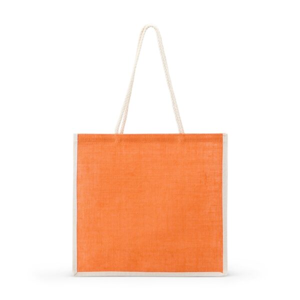 Ecobag Personalizada Juta 36x33cm Laranja