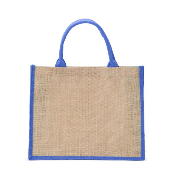Ecobag Personalizada Juta Pequena 38x31cm Azul