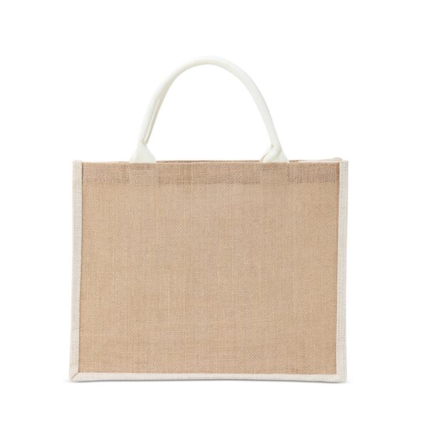 Ecobag Personalizada Juta Pequena 38x31cm Branco