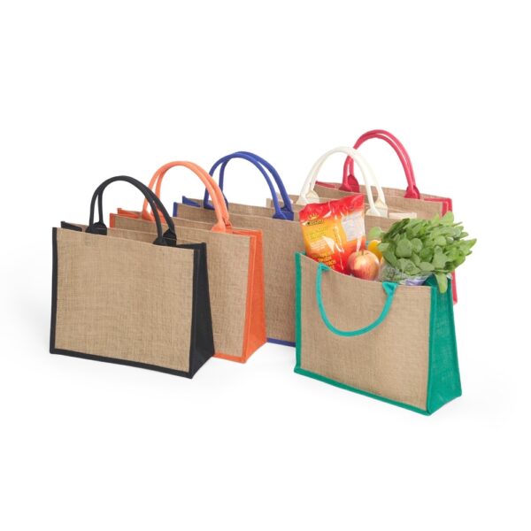 Ecobag Personalizada Juta Pequena 38x31cm Detalhe