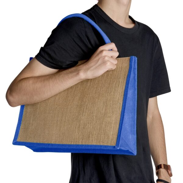 Ecobag Personalizada Juta Pequena 38x31cm Detalhe