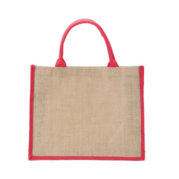 Ecobag Personalizada Juta Pequena 38x31cm Vermelho