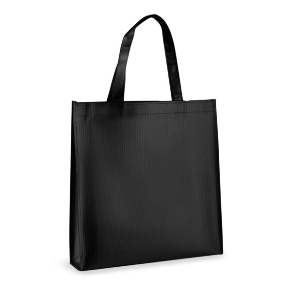 Sacola Personalizada TNT Laminado 90G/M² (34X35X8cm) Preto