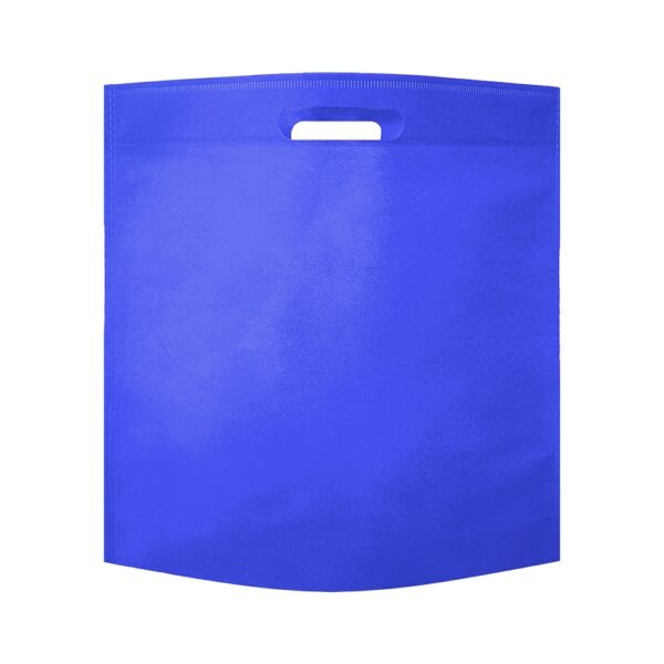 Sacola TNT azul personalizada transfer para empresas
