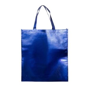Sacola TNT Personalizada Metalizado Azul