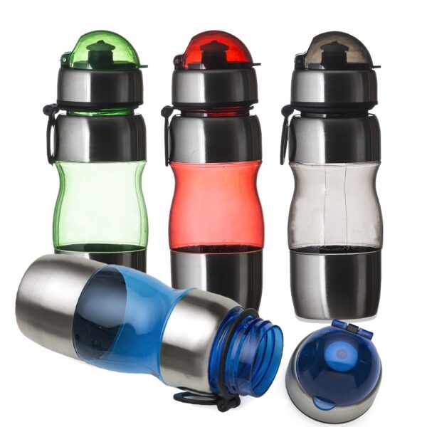 Detalhe bico squeeze corporativo personalizado 450ml