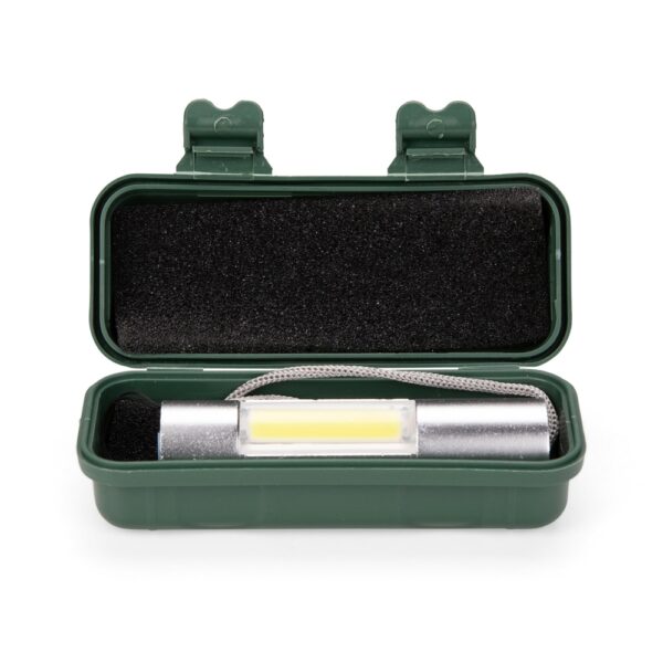 Kit Ferramentas Personalizado Lanterna Portátil Prata e Preta
