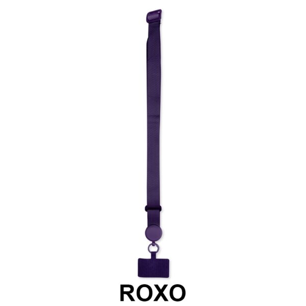 Acessórios para Celular Personalizados Cordão Poliéster ROXO