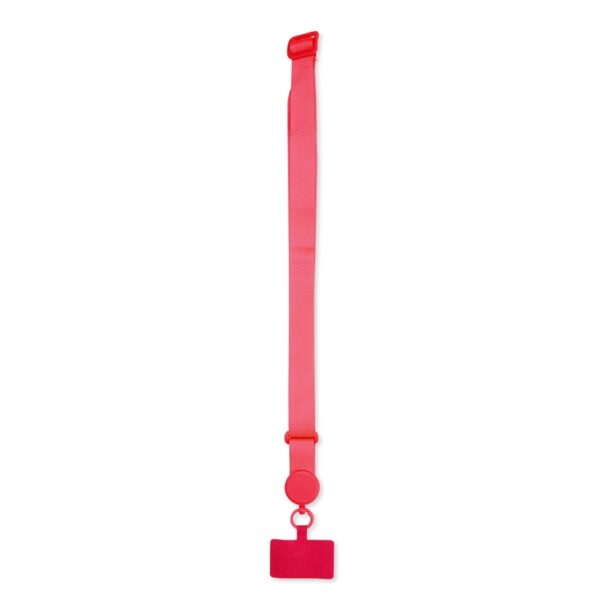 Acessórios para Celular Personalizados Cordão Poliéster VERMELHO