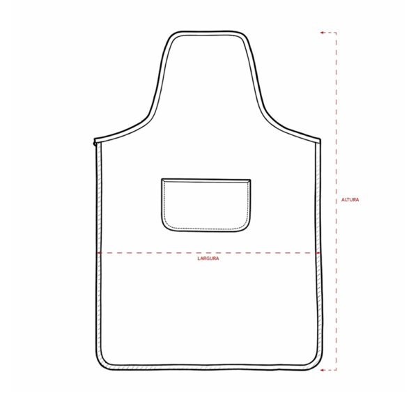 Avental Personalizado Poliéster PVC Mescla - Detalhe 4