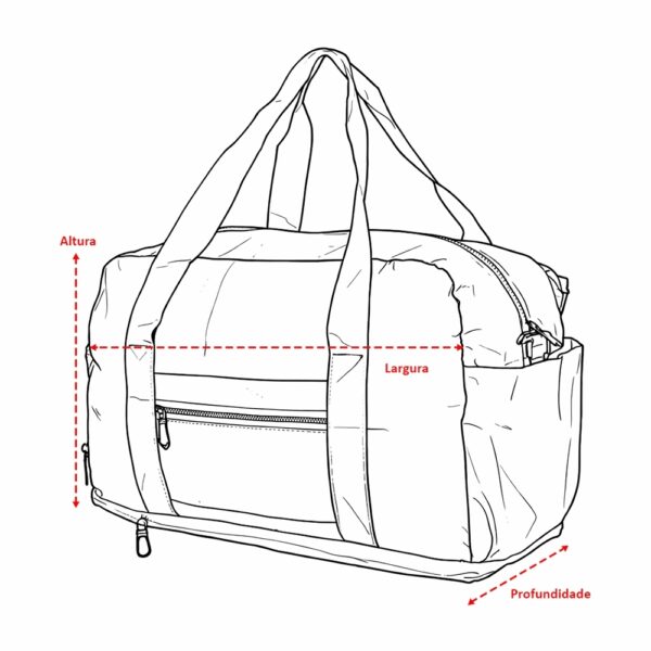 Bolsa Personalizada Couro Sintético Expansível 36L - Detalhe 7