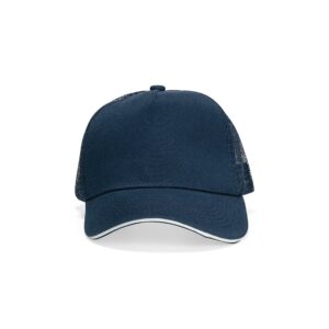Boné Personalizado Poliéster Aba Curva Com Tela AZUL