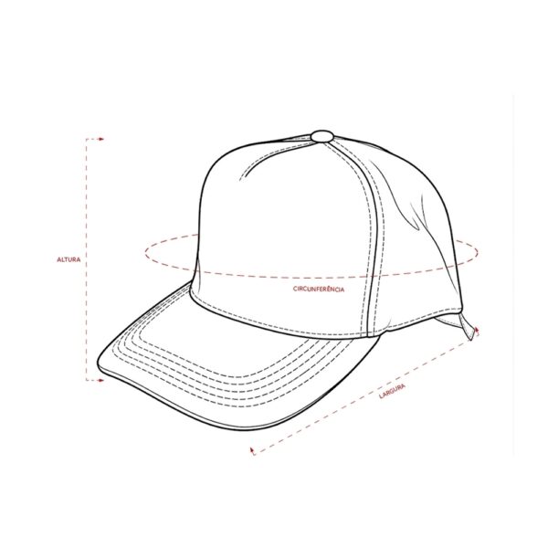 Boné Personalizado Poliéster Aba Curva - Detalhe 4