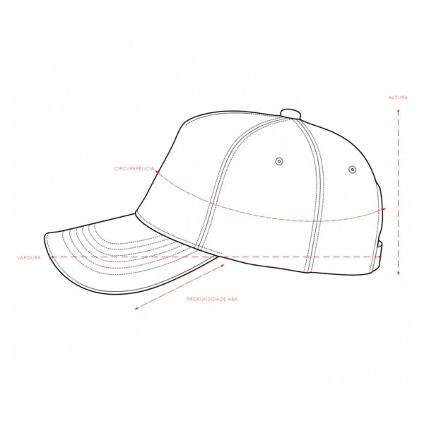 Boné Personalizado Poliéster Aba Curva - Detalhe 4