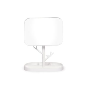 Brinde Feminino Espelho Mesa Plástico BRANCO