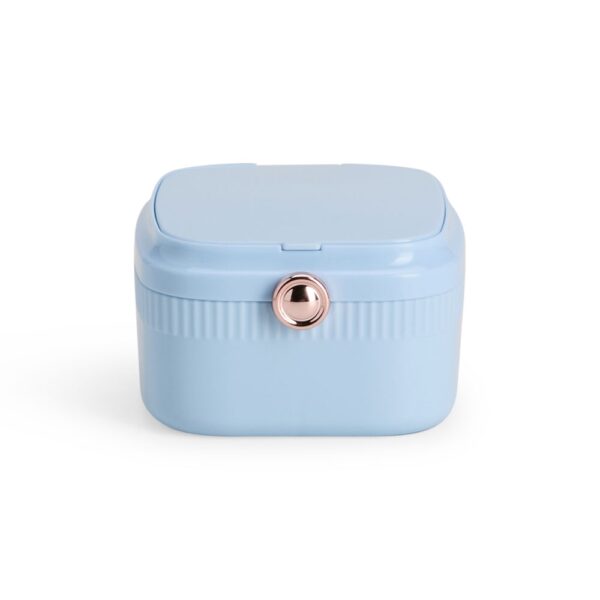 Brinde Feminino Porta-Joias Com Espelho AZUL