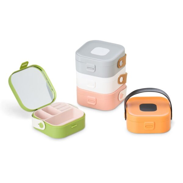 Brinde Feminino Porta Jóias Com Espelho - Detalhe 1