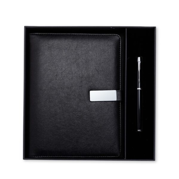 Caderno Personalizado Kit Executivo Peças Preto
