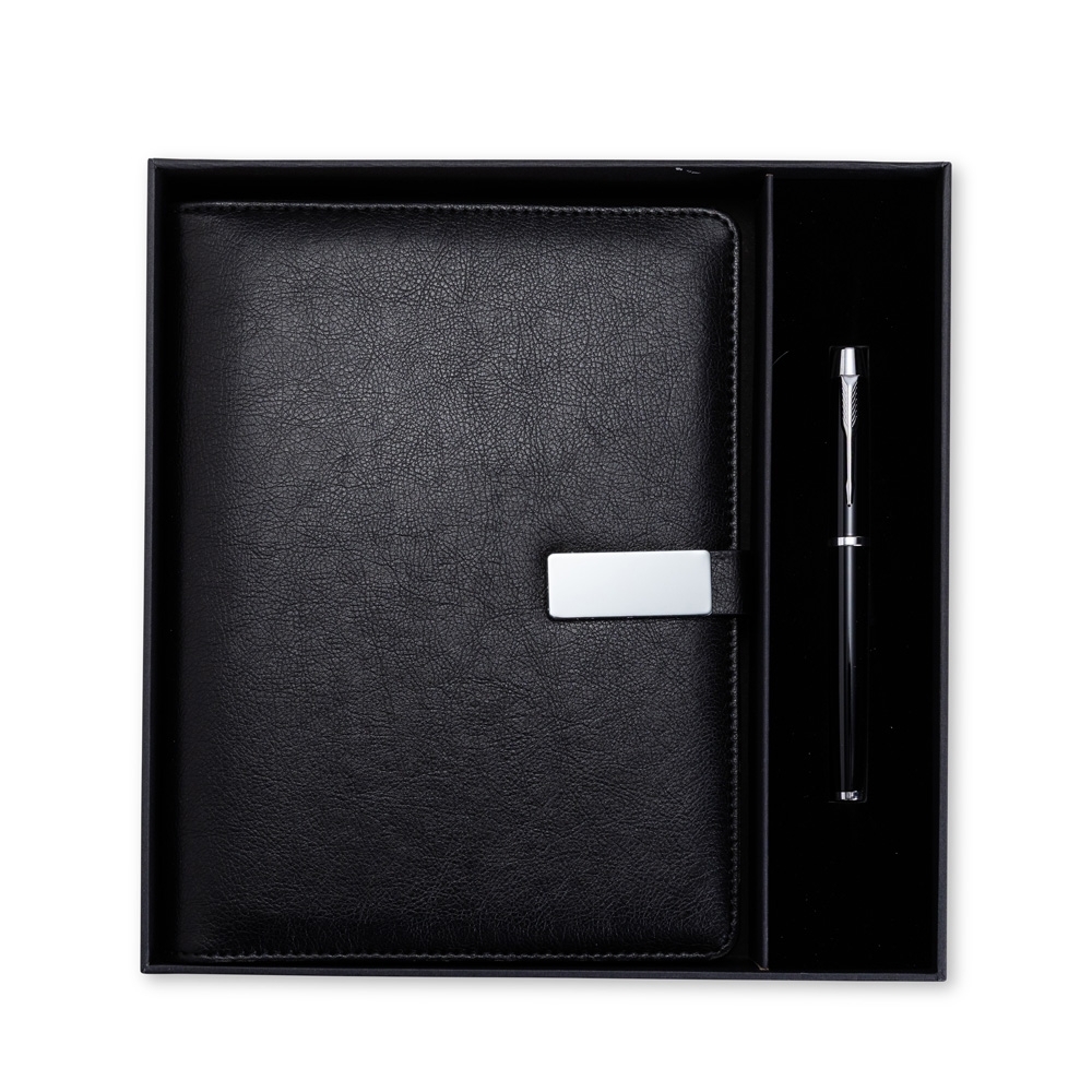 - Huble Brindes Corporativos Caderno Personalizado Kit Executivo Peças - Imagem 2