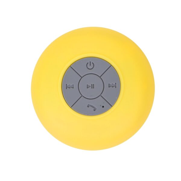 Caixa de Som Personalizada Caixinha C/Ventosa Acrílica AMARELO