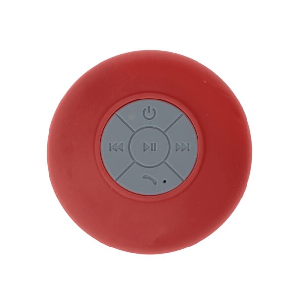 Caixa de Som Personalizada Caixinha C/Ventosa Acrílica VERMELHO