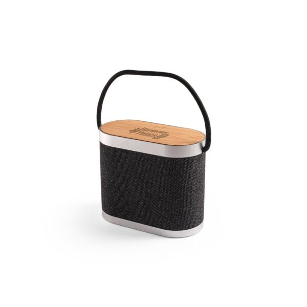Caixa de Som Personalizado Reciclado Bambu - Foto 4