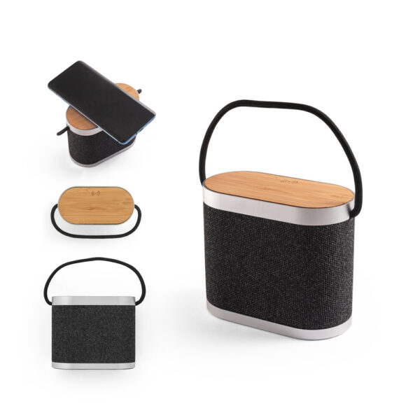 Caixa de Som Personalizado Reciclado Bambu - Foto 1