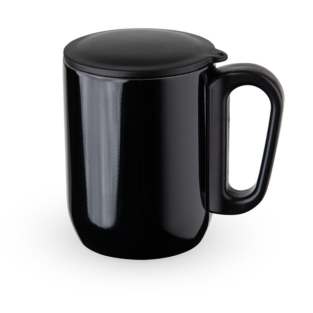 - Huble Brindes Corporativos Caneca Personalizada Inox Parede Dupla 230ml PRETO