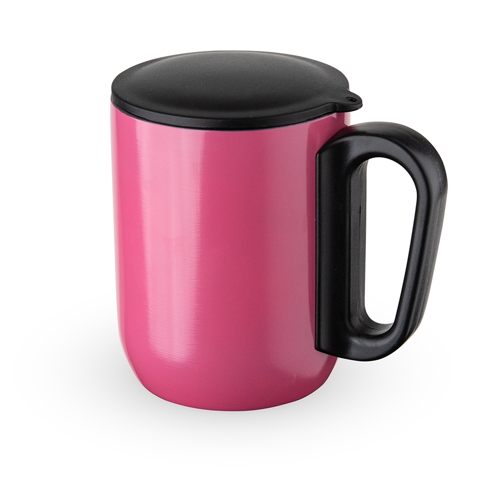 - Huble Brindes Corporativos Caneca Personalizada Inox Parede Dupla 230ml ROSA