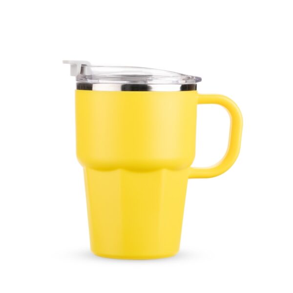 Caneca Personalizada Parede Dupla 550ml AMARELO