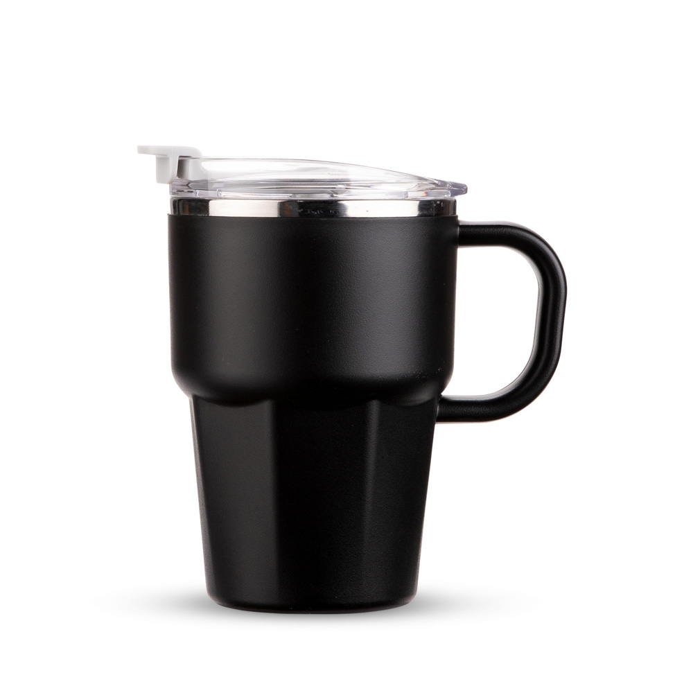 - Huble Brindes Corporativos Caneca Personalizada Parede Dupla 550ml PRETO