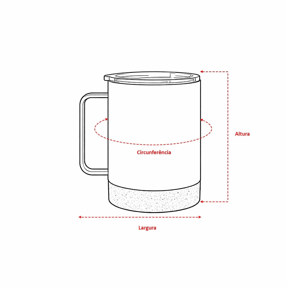 - Huble Brindes Corporativos Caneca Térmica Personalizada 330ml - Detalhe 5