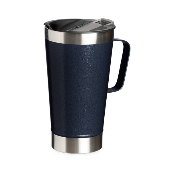 Caneca Térmica Personalizada 500ml *Textura C/ Abridor AZUL