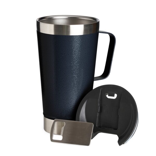 Caneca Térmica Personalizada 500ml *Textura C/ Abridor - Detalhe 1