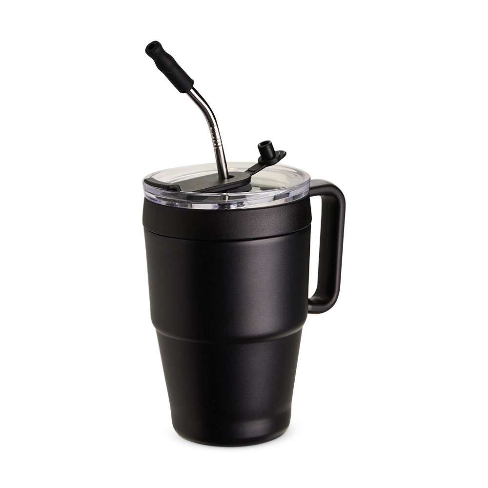 - Huble Brindes Corporativos Caneca Térmica Personalizada 600ml PRETO