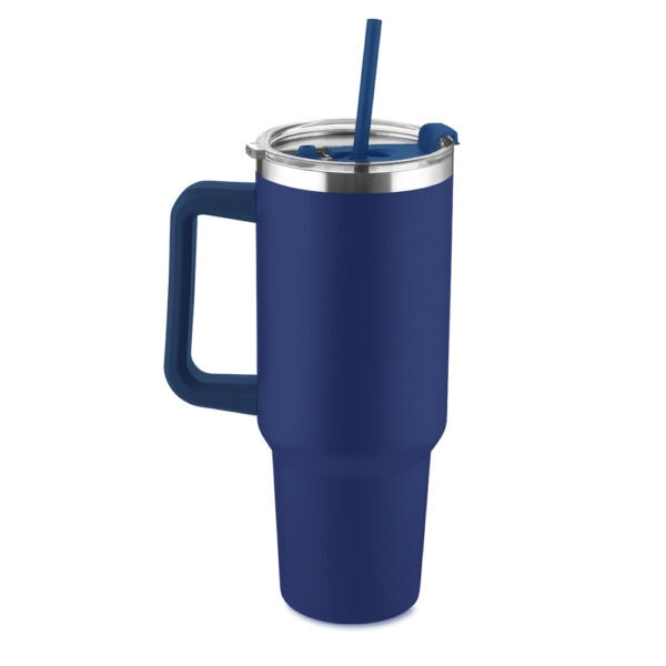 Caneca Térmica Personalizada Aço Inox Azul
