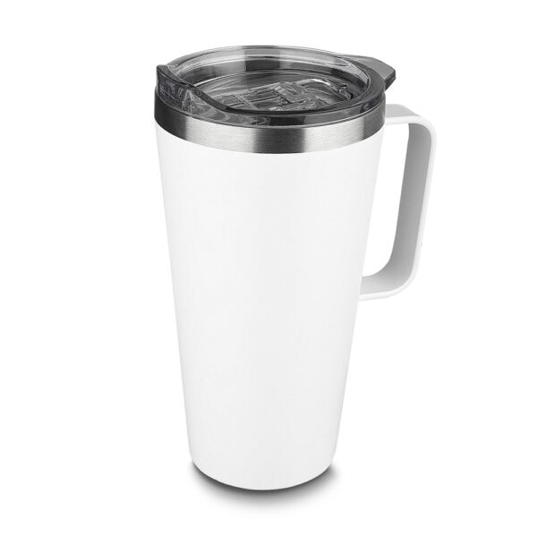 Caneca Térmica Personalizada Aço Inox Branco