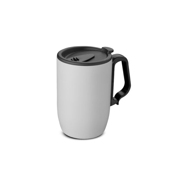 Caneca Térmica Personalizada Aço Inox Branco