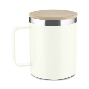 Caneca Térmica Personalizada Aço Inox Branco