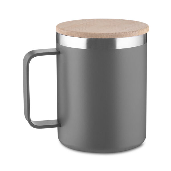 Caneca Térmica Personalizada Aço Inox Cinza
