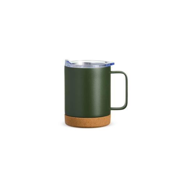 Caneca Térmica Personalizada Com Cortiça De 400ml VERDE