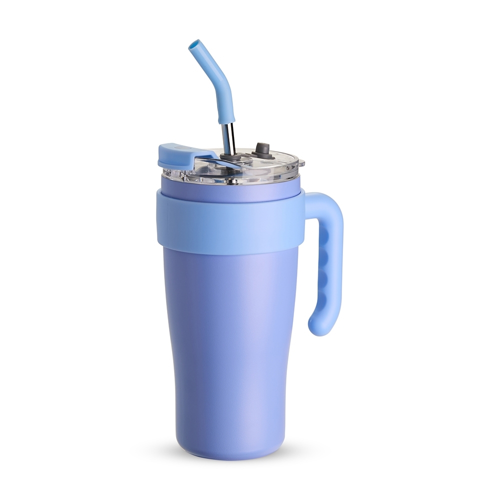 - Huble Brindes Corporativos Caneca Térmica Personalizada Inox 800ml AZUL